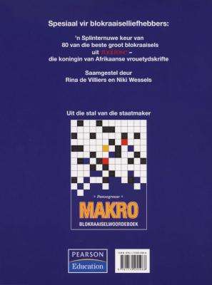 Rooi Rose-makro-blokraaiselboek (Afrikaans, Staple bound)