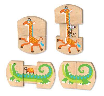 Melissa & Doug Classic Toys - Baby Slide and Seek Safari