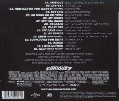 Furious 7 - Original Motion Picture Soundtrack (CD)
