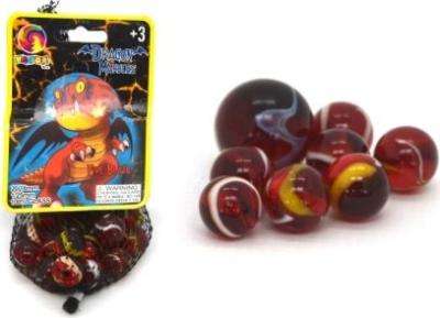 Marbles - Fire Blaze 20 Small + 1 Large