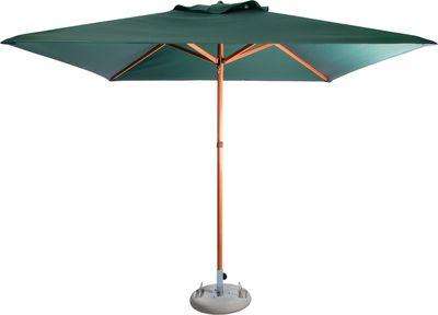 Cape Umbrellas Tokai Patio 2.5m Wooden Classic Line Umbrella (Green) (Square)