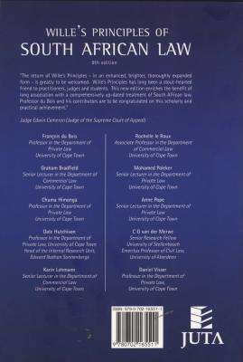Wille's Principles of SA Law (Paperback, 9th Revised edition)