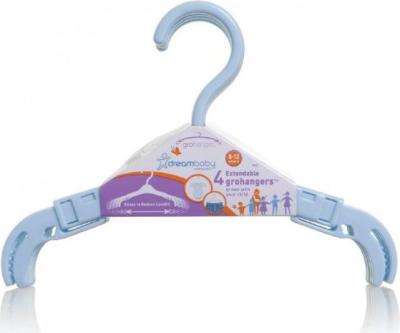 Dreambaby Blue Grohanger - 4 Pack