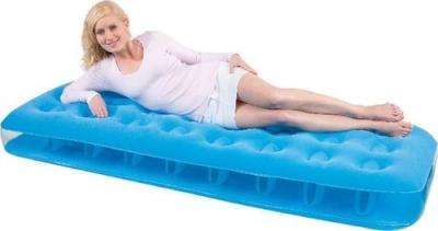 Bestway Fashion Flocked Air Mattress (Single) (185 x 76 x 22cm) (Supplied Colour May Vary)