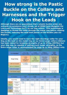 Rogz Alpinist Matterhorn Fixed Dog Lead - Medium 16mm (Black Rogz Design)