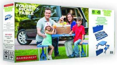 Eco Folding Picnic Table (Blue)