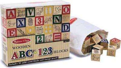 Melissa & Doug ABC/123 Wooden Blocks