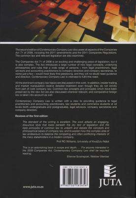 Contemporary Company Law (Paperback, 2nd edition)