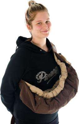 Chelino Multi-Position Padded Baby Sling / Carrier - Brown / Beige