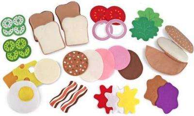 Melissa & Doug Playfood - Felt Food Sandwich Set