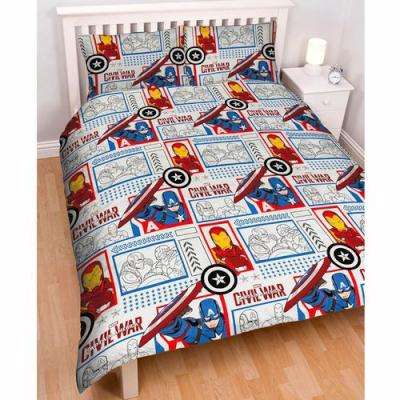 Captain America Civil War Rotary Duvet Set (Double)