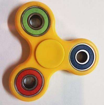 Fidget Spinner - Yellow with Colours
