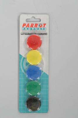 Parrot Magnets -  Circle (Assorted)(Pack of 5)