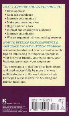 How to Develop Self Confidence and Influence People By Public Speaking (Paperback)