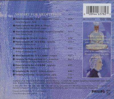 Mozart For Meditation  - Quiet Music For Quiet Times (CD)