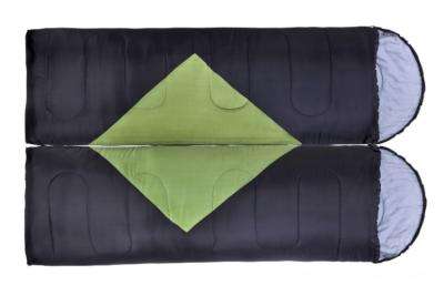 Oztrail Tasman Twin Pack Sleeping Bags (-5 Degree Celsius) (Black/Orange)