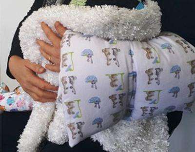 4aKid Nursing Baby Arm Pillow - Blue