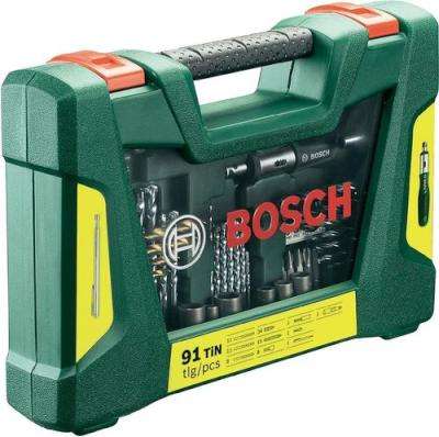 Bosch V-Line Tin Drill Bit & Screwdriver Bit Set (91 Piece)