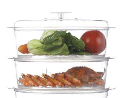 Mellerware 3 Tier Food Steamer (White)