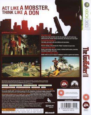 The Godfather 2 (XBox 360, DVD-ROM)