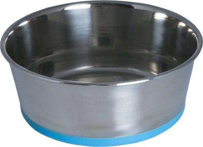 Rogz Stainless Steel Slurp Dog Bowl - Extra Extra Large 3700ml (Blue Base)