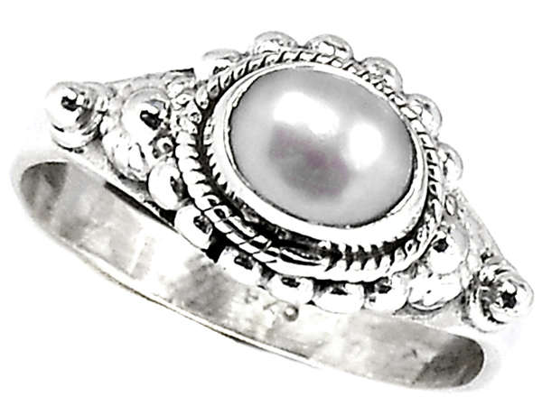 ***WOAW!!!*** GORGEOUS MABE PEARL IN SOLID STERLING SILVER RING!!!