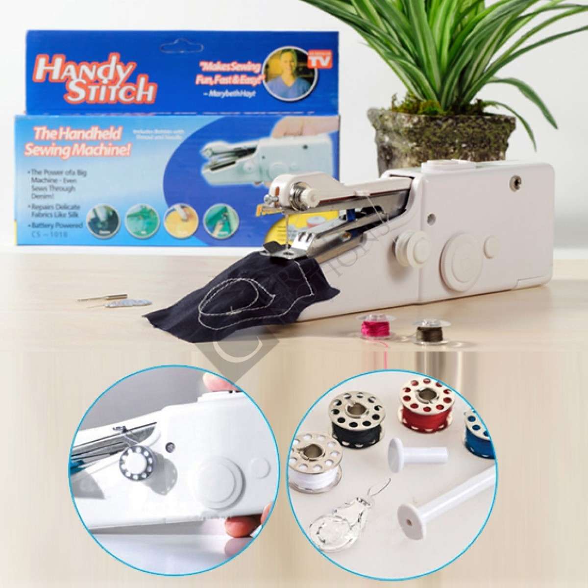 Mini Sewing Machine | Handy Stitch Portable Handheld - Domestic Sewing