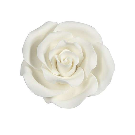 Culpitt WHITE 38mm M Edible Sugar Soft Roses Cake Icing Decoration (Best before 12/12/2021)