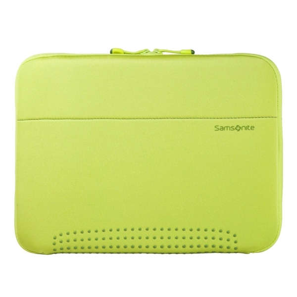 USED - Samsonite Aramon Netbook Laptop Sleeve Bag Case Pouch 11.4`` Lime Green