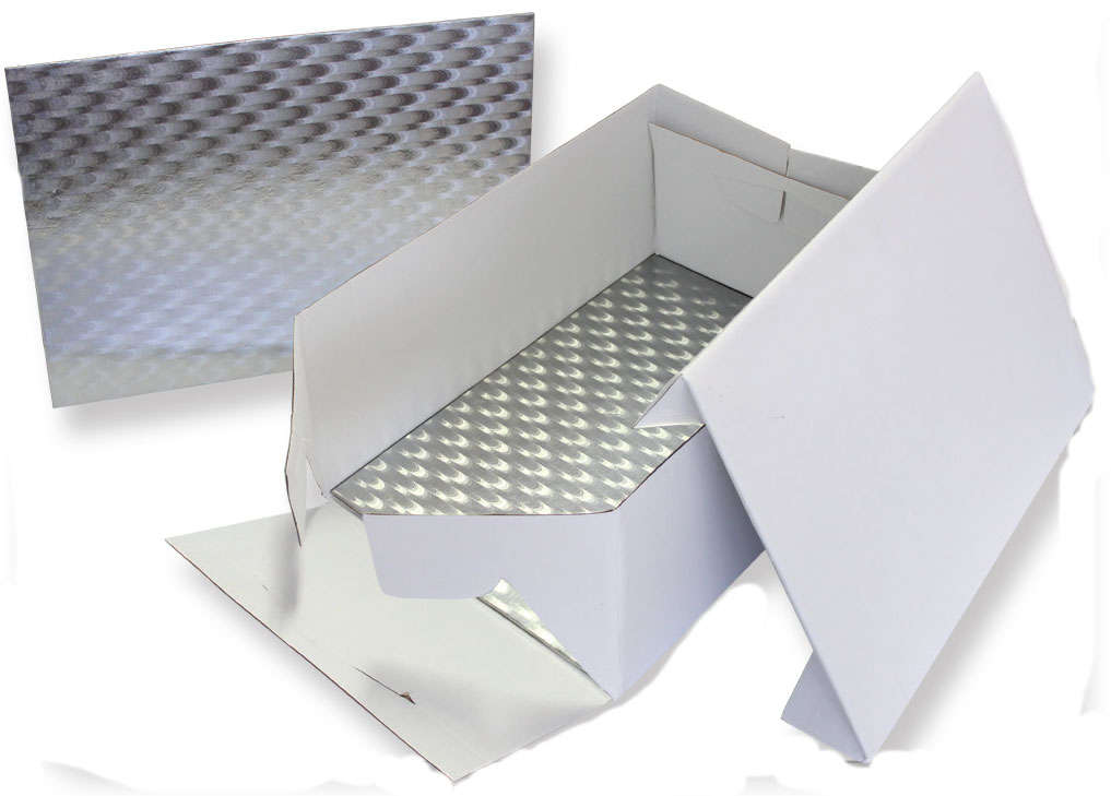 PME Oblong Cake Baking Box & Support Card Board 381 x 278mm (15` x 11` Inch )