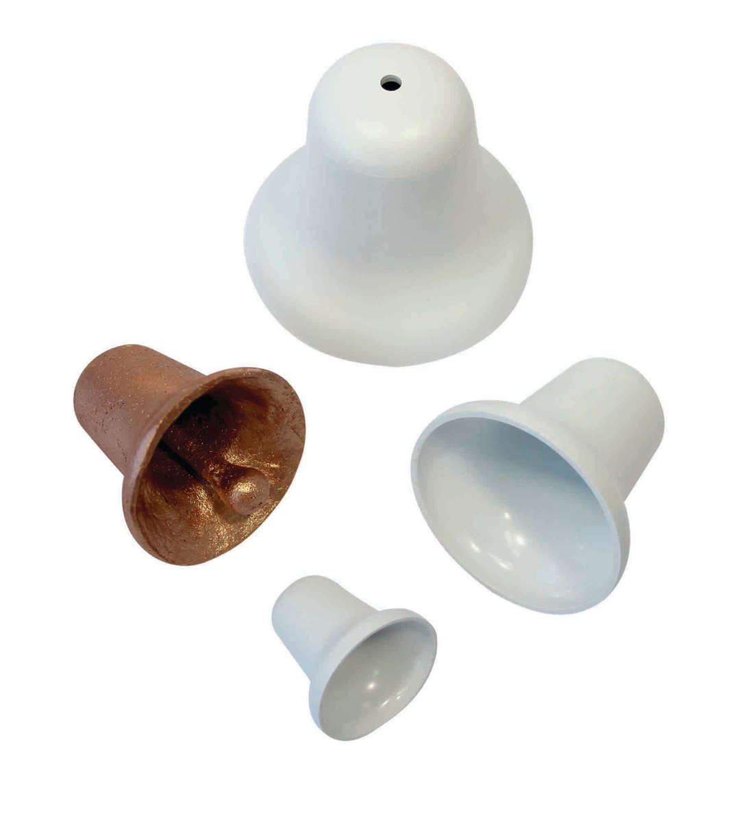 PME Set Of 3 Cake Icing Baking Bell Moulds Mold Separators (25 x 44 x 56mm)