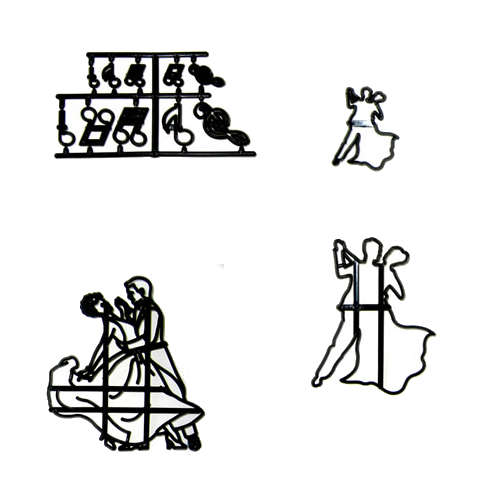 Patchwork Cutters DANCING FIGURES Sugarcraft Cake Decorating