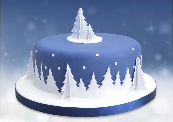 Patchwork Cutters FESTIVE FOREST SET Cut Out Emboss Sugarpaste Gumpaste Fondant