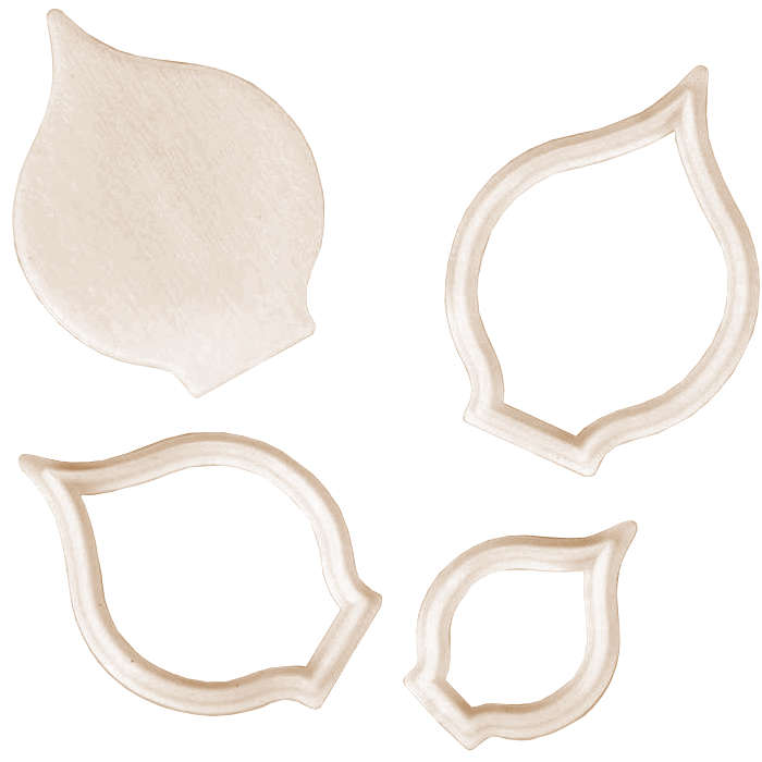 FMM Cutter Arum Lily Cutter Set Cake Fondant Flower Stencil Vein Emboss Tool