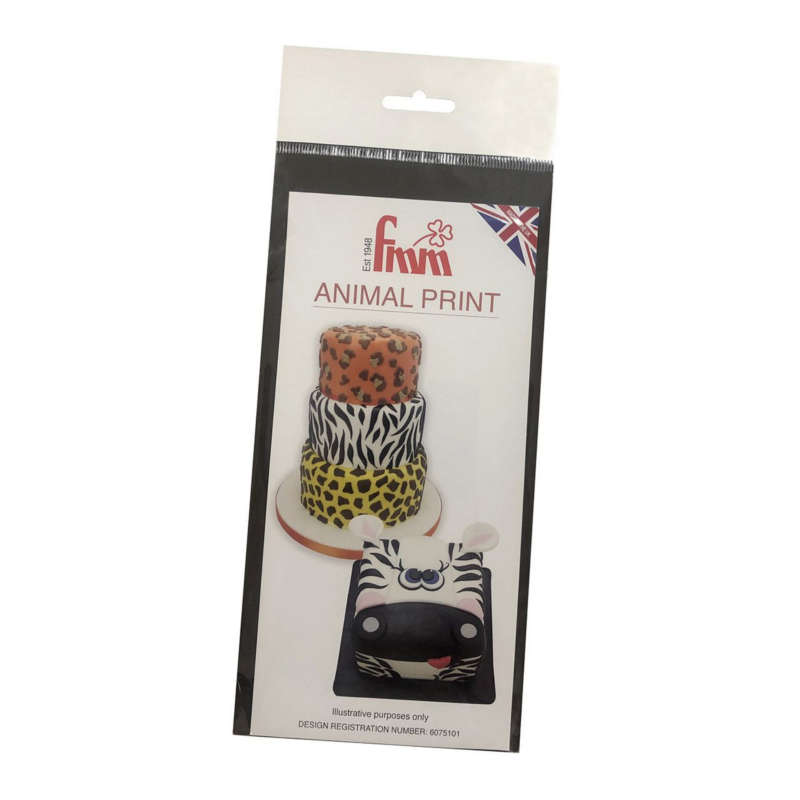 FMM Animal Print Cutter 3 in 1 Multi Pattern Icing Design Cake Decorating Tool
