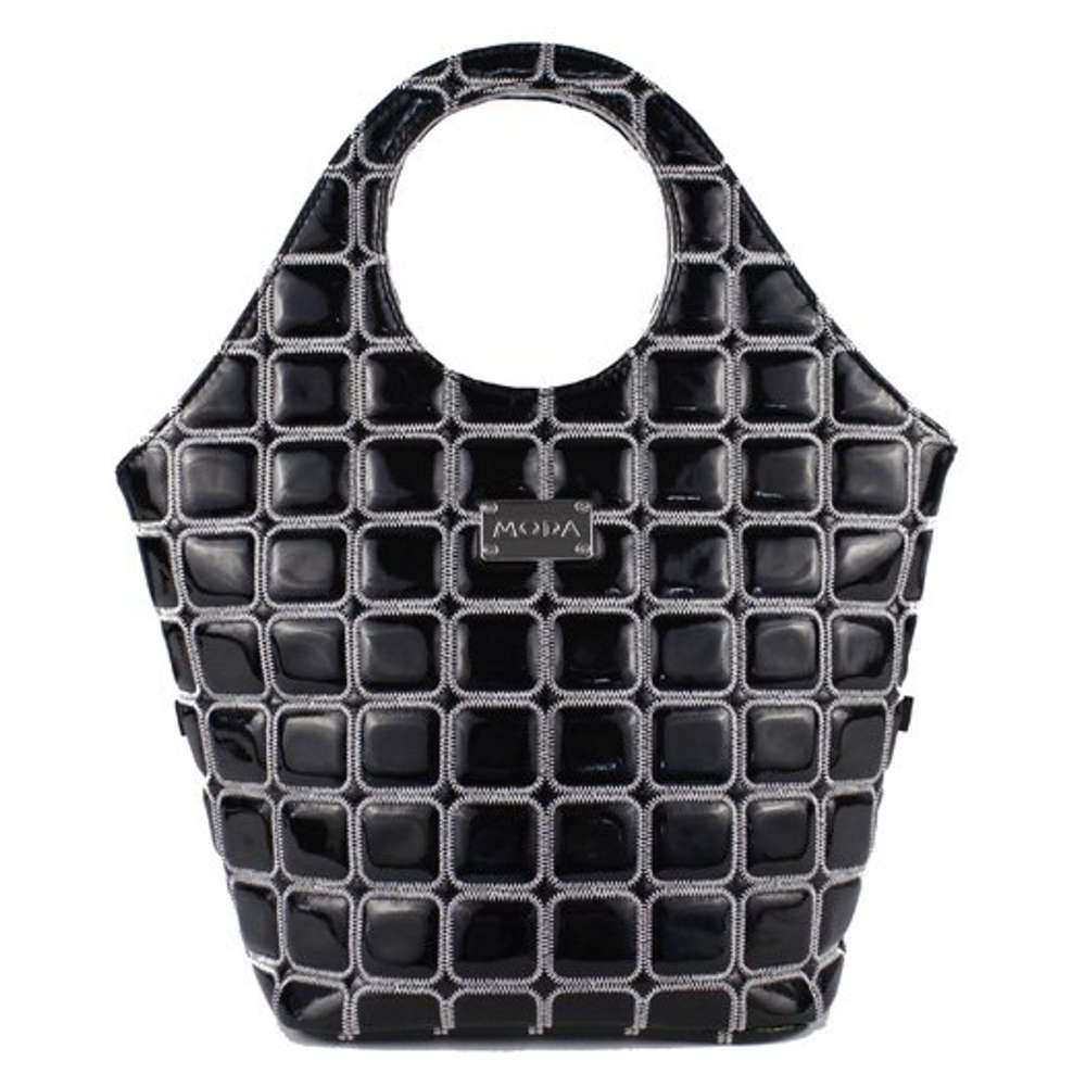 Moda Marisa Ladies Womens Small Shopper Carry Bag Handbag - Platinum