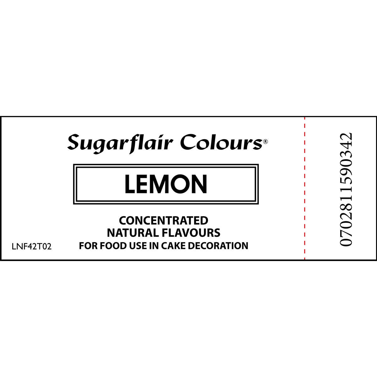 Sugarflair LEMON Concentrated Natural Flavours For Cakes Ice Cream Icing Jams