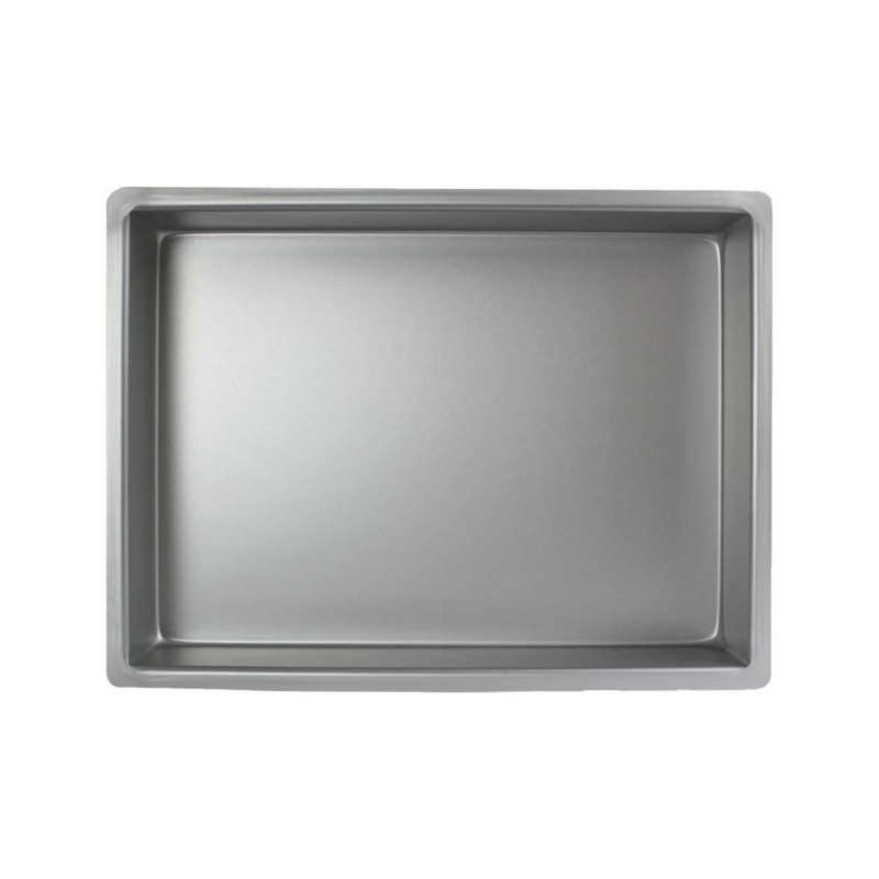 PME 12 x 16 x 2` OBLONG RECTANGLE Anodised Aluminium Cake Baking Tin Pan Tray