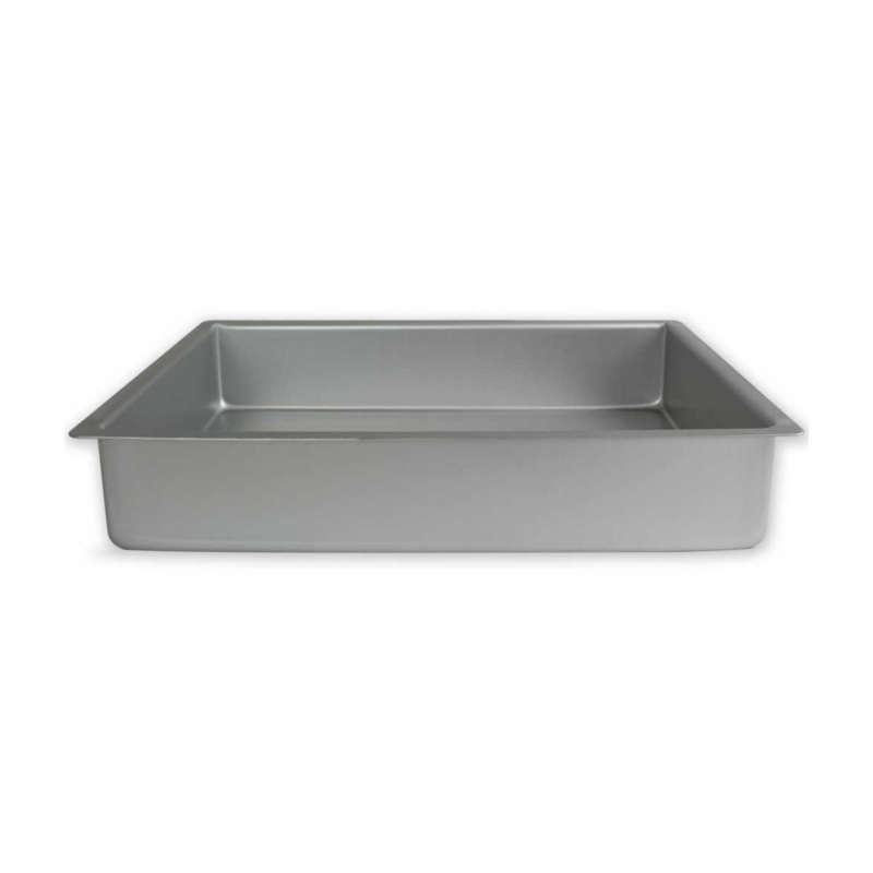 PME 12 x 16 x 2` OBLONG RECTANGLE Anodised Aluminium Cake Baking Tin Pan Tray