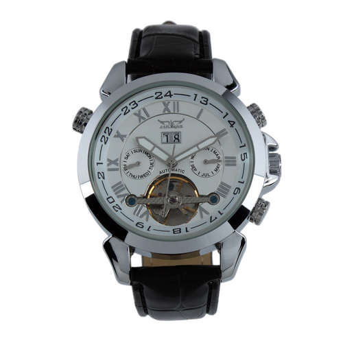 NEW 2014 ESS MENS WATCH AUTOMATIC CHRONOGRAPH LEATHER BRACELET ESS WM182 INCL. GIFTBOX