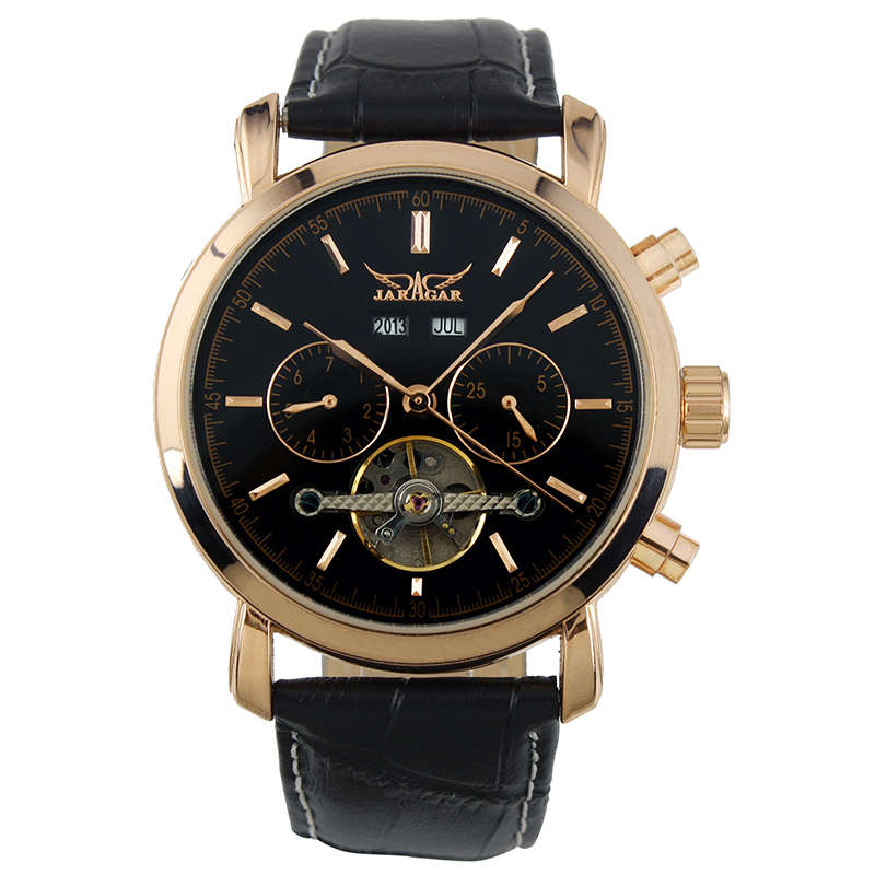 NEW 2014 ESS MENS WATCH AUTOMATIC CHRONOGRAPH LEATHER BRACELET ESS WM298 INCL. GIFTBOX