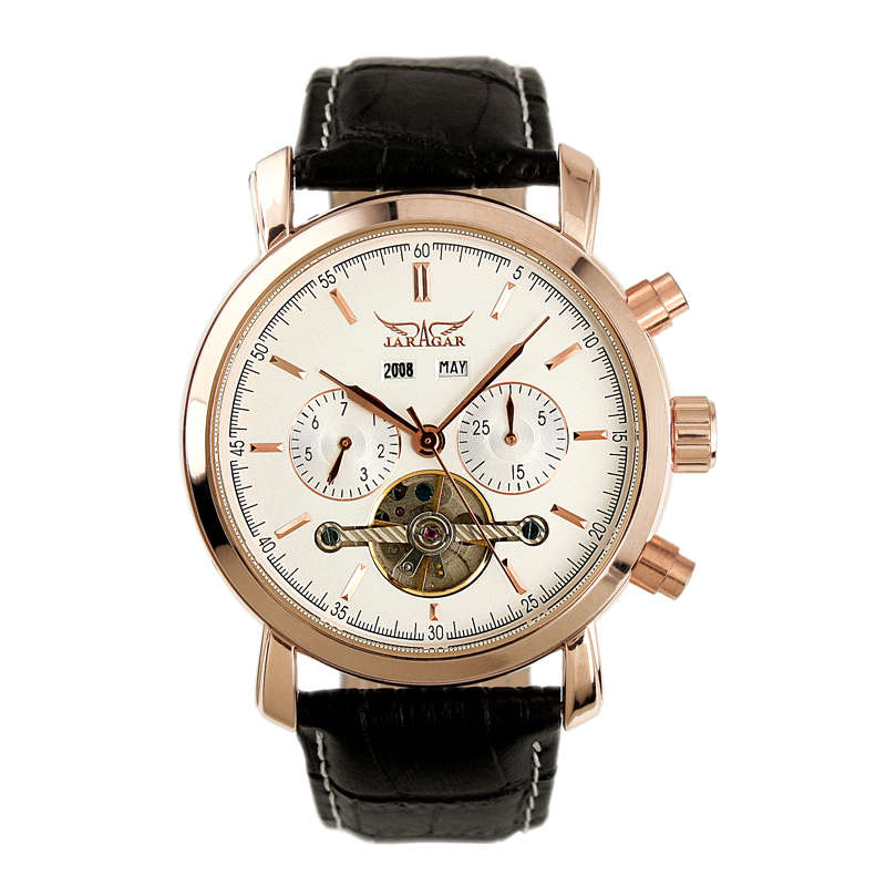 NEW 2014 ESS MENS WATCH AUTOMATIC CHRONOGRAPH LEATHER BRACELET ESS WM299 INCL. GIFTBOX