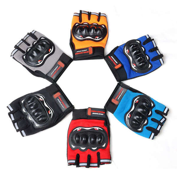 Racing Half Finger Gloves Cross-Country Motorcycle Bike Color Optional