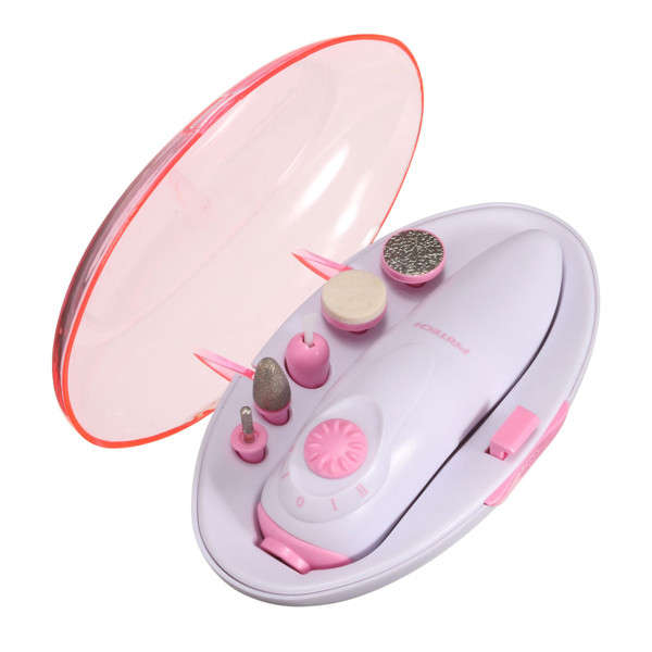 Pritech 5 in 1 Portable Electric Travel Manicure Sets Pedicure Care Tool Kit Po