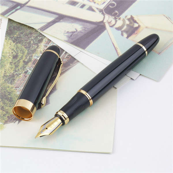 Jinhao X450 Black And Golden M Nib Fountain Pen