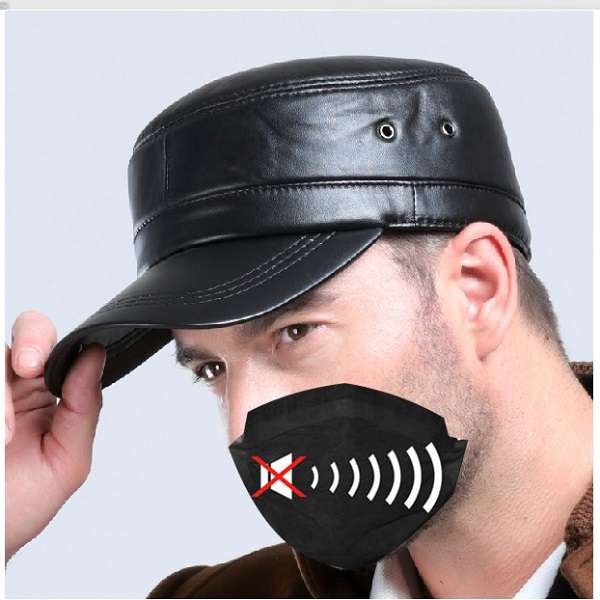 Men Leather Military Driving Sports Flat Cap Cadet Hat