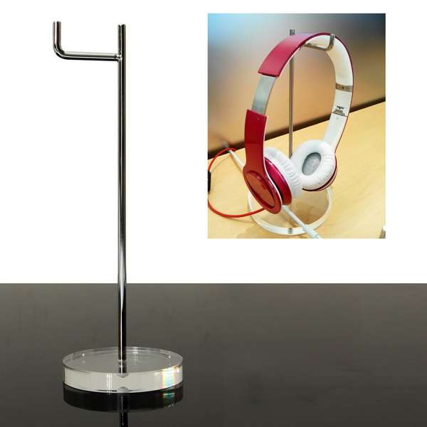 Universal 15mm Acrylic Base Headphone Stand Headphone Display Holder