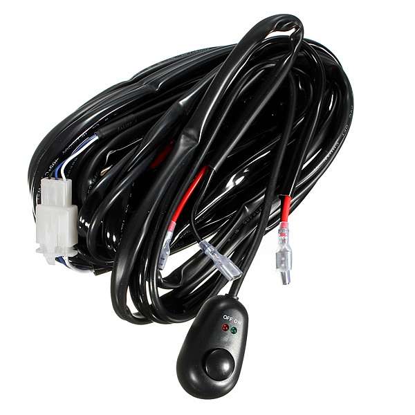 12V 40A Work LED HID Fog Driving Light Bar Wiring Harness Switch Relay