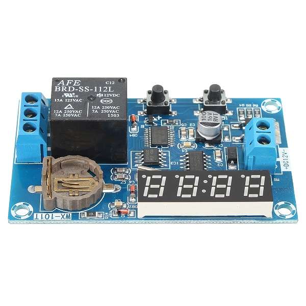DC 12V Multifunctional Timer Relay Module With Real Time Control And Power Off