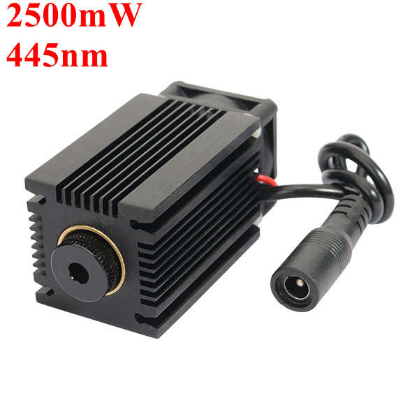 445nm 2.5W 2500mW Blue Laser Module With Heatsink For DIY Laser Cutter Engraver